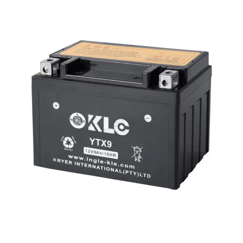 KLE YTX9 12V 9Ah/10HR Motorcycle Battery