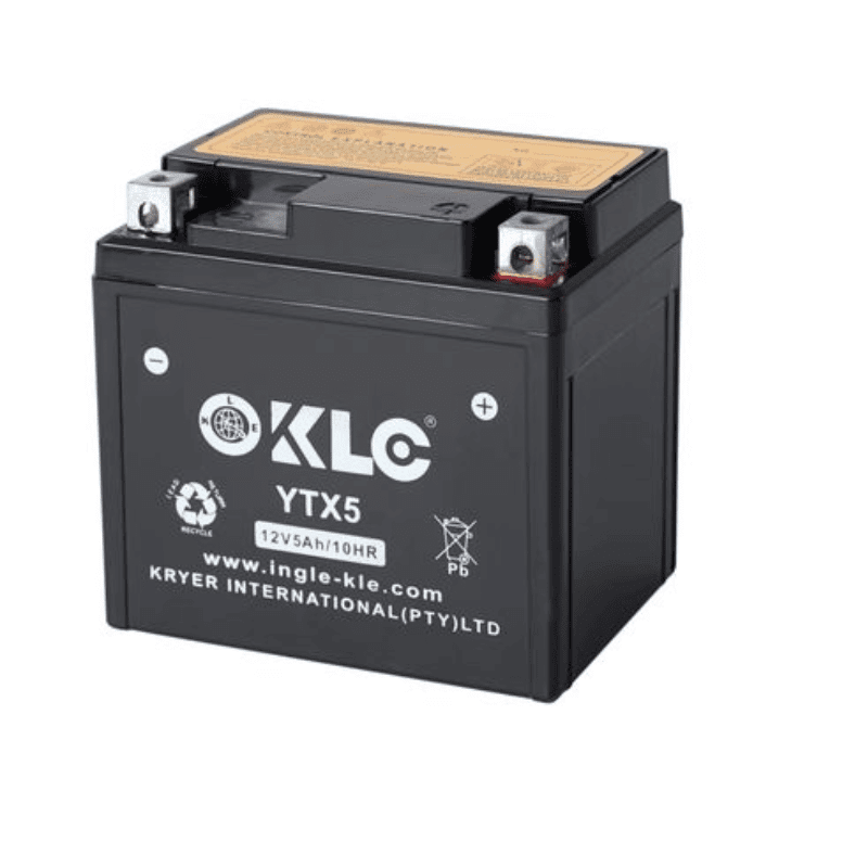 KLE YTX5 12V 5Ah/10HR Motorcycle Battery