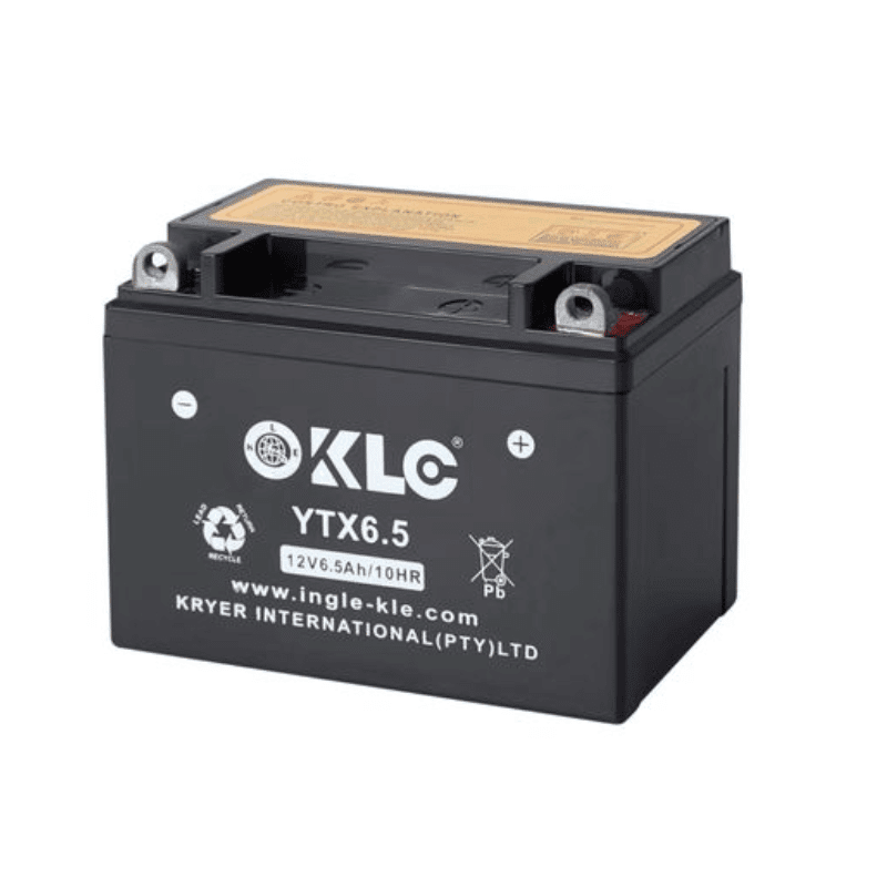 KLE YTX6.5 12V 6.5Ah/10HR Motorcycle Battery