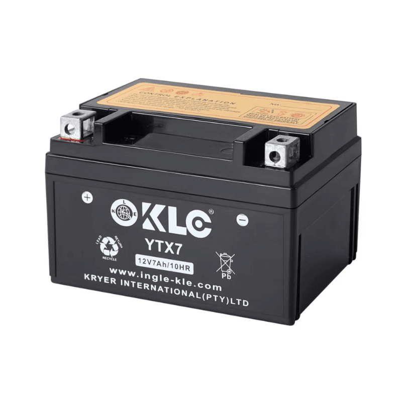 KLE YTX7 12V 7Ah/10HR Motorcycle Battery